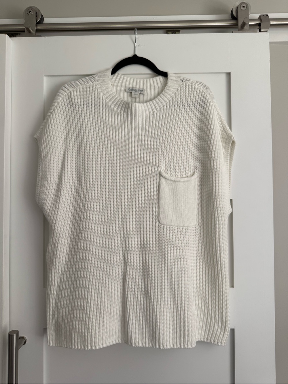 Coldwater Creek chunky white sweater tank